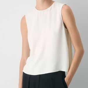 Babaton Belfry Ivory Sleeveless Blouse